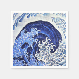 Feminine Wave door Hokusai Servet