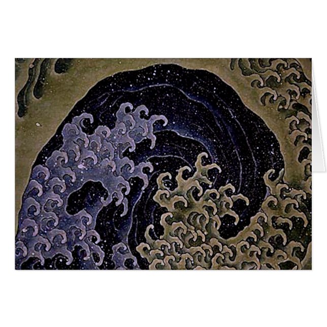 Feminine Wave, Hokusai, Japanse Kunstkunst (Voorkant Horizontaal)
