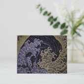 Feminine Wave, Hokusai, Japanse Kunstkunst Briefkaart (Staand voorkant)