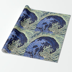 Feminine Wave Japanse Vintage Katsushika Hokusai Cadeaupapier