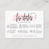 Feminine Wax Fire Starters Safety Instructions Visitekaartje (Voorkant)