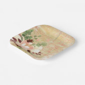 Feminine Winter Bouquet in Blush Pink Kerstmis Papieren Bordje