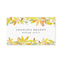 Feminine Yellow Waterverf Florals