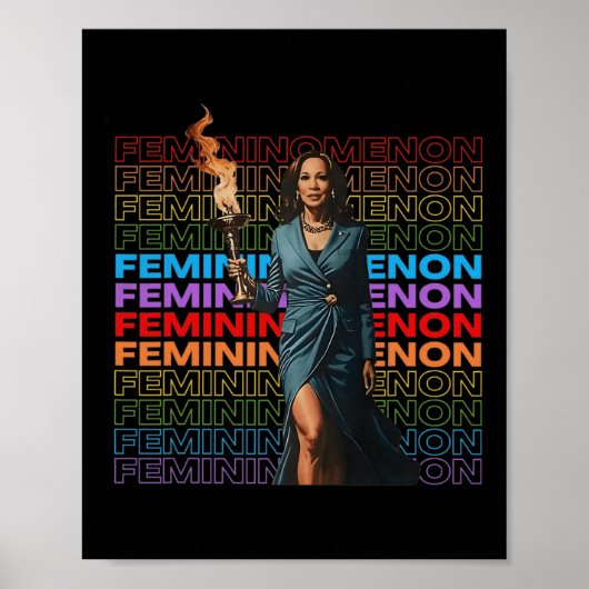 Femininomenon Funny Kamala Harris Poster (Voorkant)