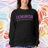 Feminism Statement Sweatshirt – Gezellig met een o