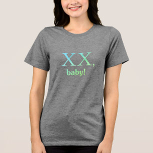 Feminisme 2.0 donker Tri-Blend shirt