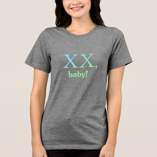 Feminisme 2.0 donker Tri-Blend shirt (Voorkant)