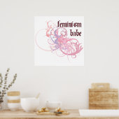 Feminisme Babe Poster (Keuken)