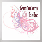 Feminisme Babe Poster (Voorkant)
