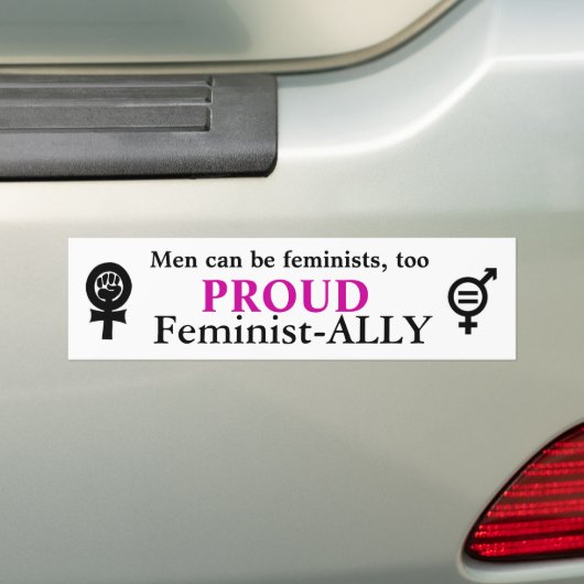 feminisme bumpersticker (Op auto)
