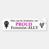 feminisme bumpersticker (Voorkant)