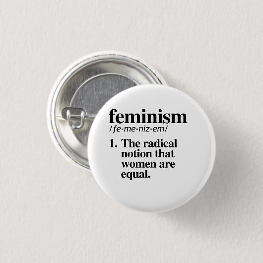 Feminisme Button (Voorkant /achterkant)