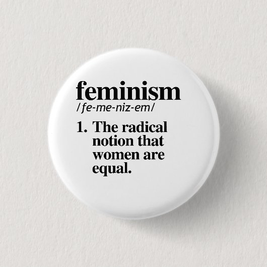 Feminisme Button (Voorkant)