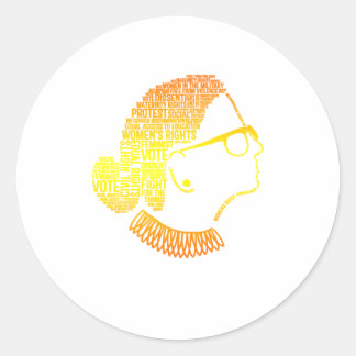 Feminisme citeert feministische cadeaus vrouwenrec ronde sticker