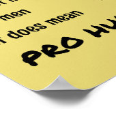 Feminisme citeert pro-menselijke typografie poster (Hoek)