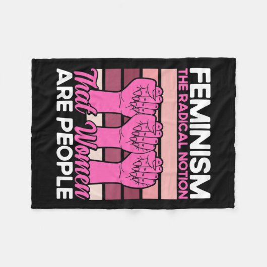 feminisme de radicale opvatting dat vrouwen mensen fleece deken (Voorkant (Horizontaal))