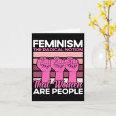 feminisme de radicale opvatting dat vrouwen mensen kaart (Gele Bloem)