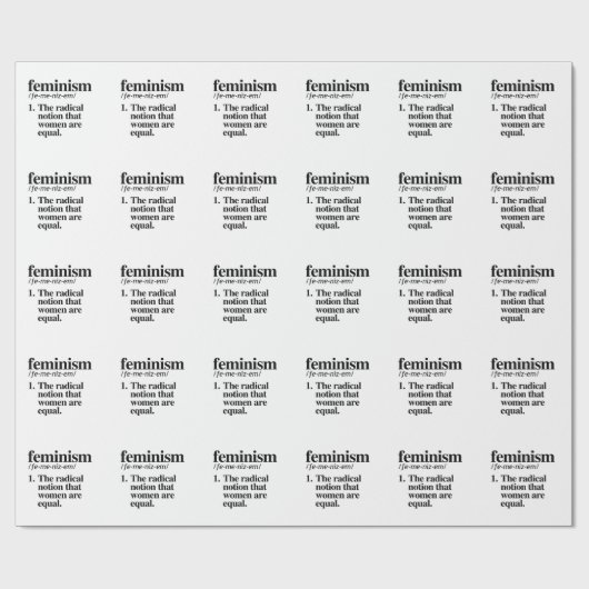 Feminisme Definitie Cadeaupapier (Vlak)