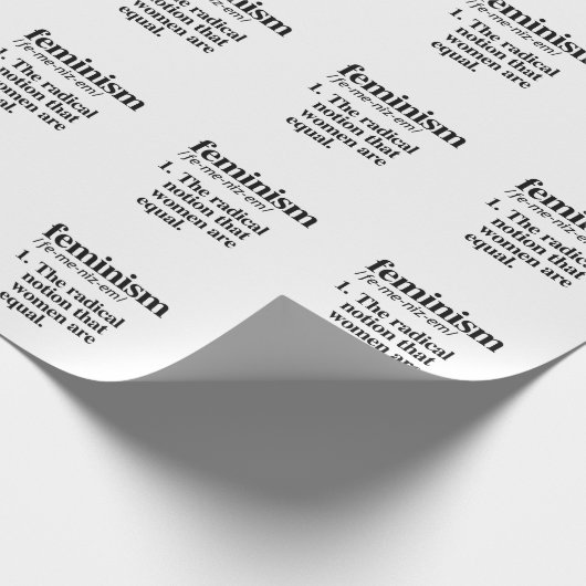 Feminisme Definitie Cadeaupapier (Hoek)