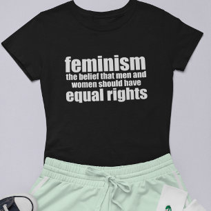 Feminisme Definitie Gelijke rechten voor vrouwen T-shirt