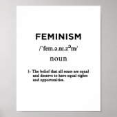 feminisme definitie horizontaal poster (Voorkant)