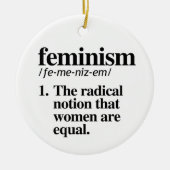 Feminisme Definitie Keramisch Ornament (Voorkant)