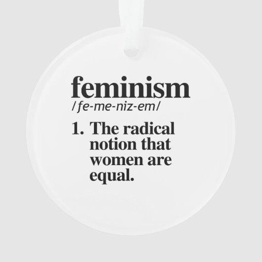 Feminisme Definitie Ornament (achterkant)