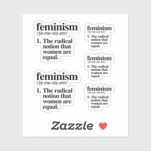 Feminisme Definitie Sticker (Vel)