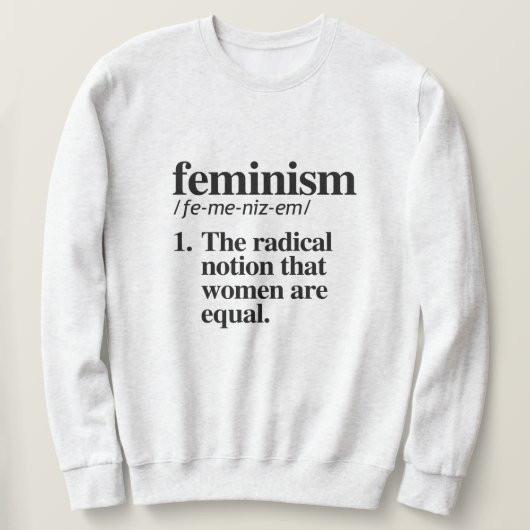 Feminisme Definitie Trui (Design voorkant)