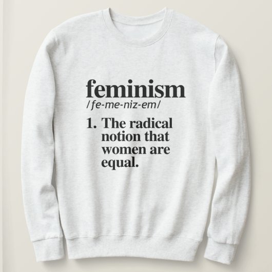 Feminisme Definitie Trui (Design voorkant)