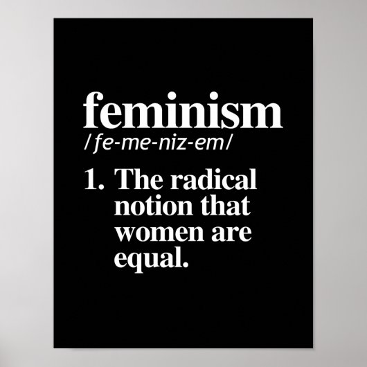 Feminisme Definition - het radicale idee dat is Poster (Voorkant)