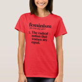 Feminisme Definition - het radicale idee dat is T-shirt (Voorkant)