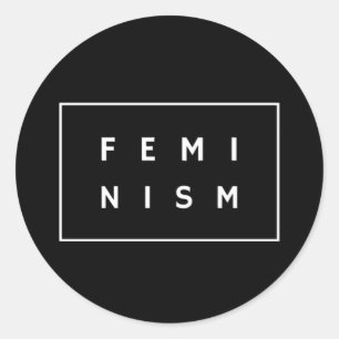 Feminisme, feminist, vrouwendames Vrouw Gift Ronde Sticker