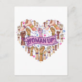 Feminisme Feministische Sterke Vrouwenempowerment  Informatiekaartje (Achterkant)