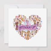 Feminisme Feministische Sterke Vrouwenempowerment  Kaart (Voorkant)