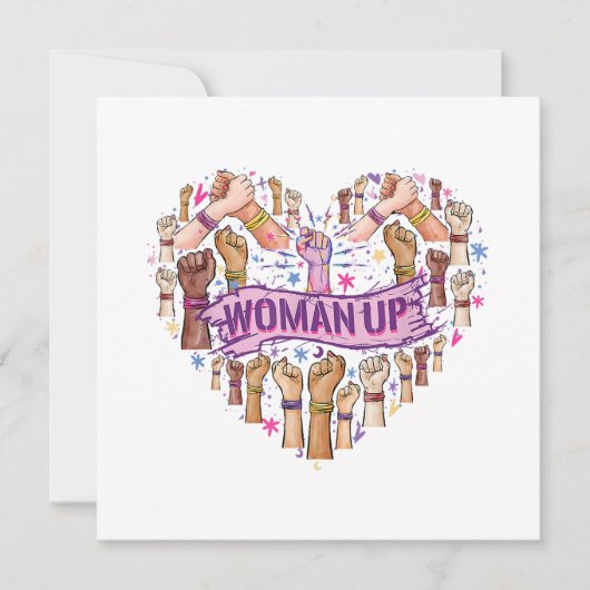 Feminisme Feministische Sterke Vrouwenempowerment  Kaart (Voorkant)