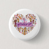 Feminisme Feministische Sterke Vrouwenempowerment Ronde Button 3,2 Cm (Voorkant)