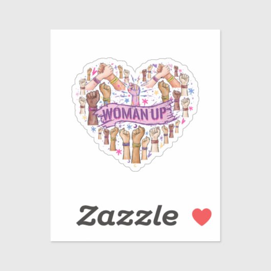 Feminisme Feministische Sterke Vrouwenempowerment  Sticker (Vel)