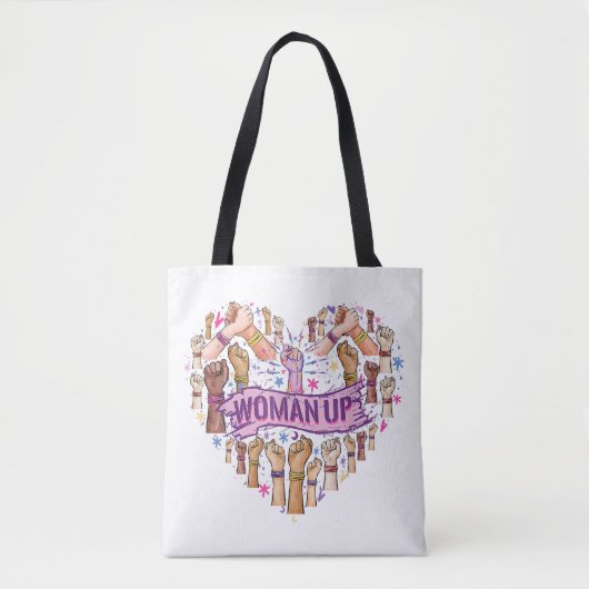Feminisme Feministische Sterke Vrouwenempowerment Tote Bag (Voorkant)