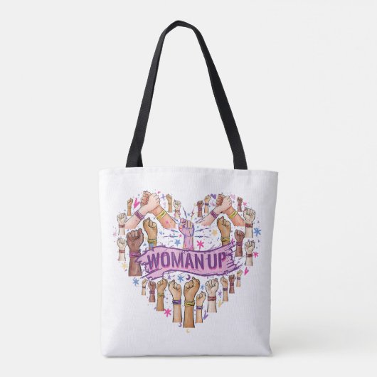 Feminisme Feministische Sterke Vrouwenempowerment  Tote Bag (Achterkant)