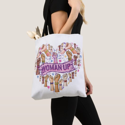 Feminisme Feministische Sterke Vrouwenempowerment  Tote Bag (Dichtbij)