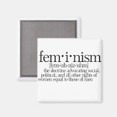 Feminisme gedefinieerd magneet (Voorkant / Achterkant)
