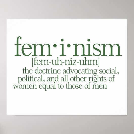Feminisme gedefinieerd poster (Voorkant)