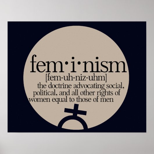 Feminisme gedefinieerd poster (Voorkant)