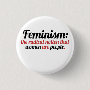Feminisme gedefinieerd ronde button 3,2 cm