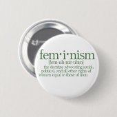 Feminisme gedefinieerd ronde button 5,7 cm (Voorkant /achterkant)