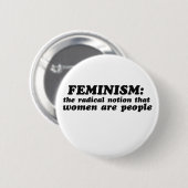 Feminisme gedefinieerd ronde button 5,7 cm (Voorkant /achterkant)