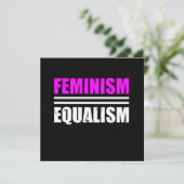 Feminisme Gelijkheid Feministische vrouwen Rechts Kaart (Staand voorkant)