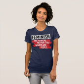 FEMINISME: HET RADICALE IDEE DAT VROUWEN MENSEN ZI T-SHIRT (Voorkant volledig)