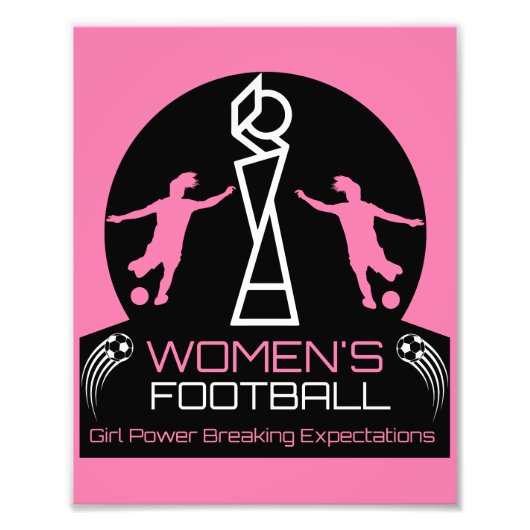 Feminisme in de sport van vrouwen foto afdruk (Voorkant)